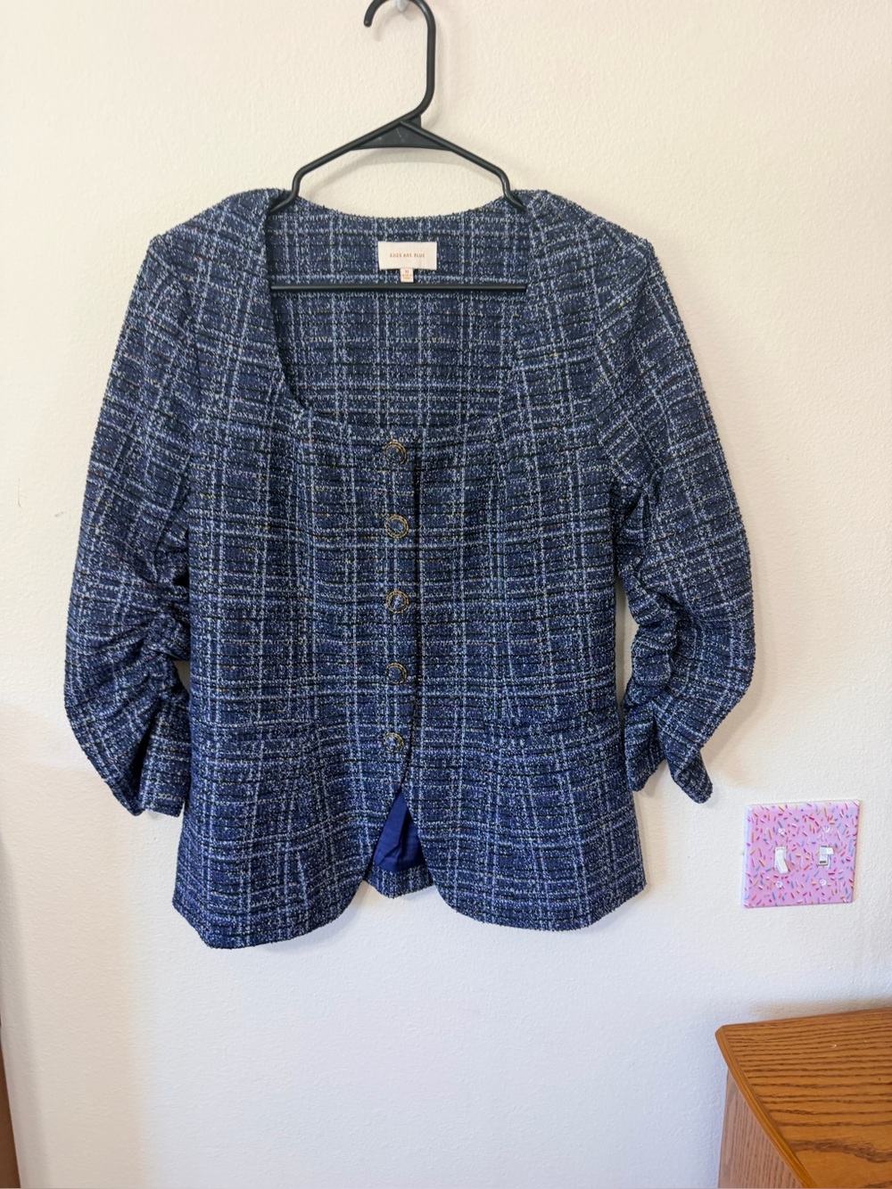 Skies are blue square collar jacket
